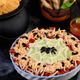 Spider Web Taco Dip and Spooky snack spread for Halloween